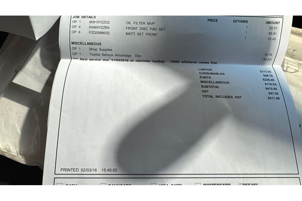 2013 Toyota Hilux Workmate TGN16R Rear Wheel Drive