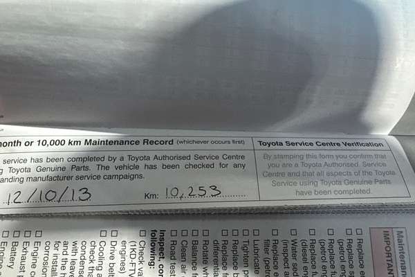 2013 Toyota Hilux Workmate TGN16R Rear Wheel Drive