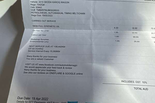 2018 SKODA Karoq 110TSI NU