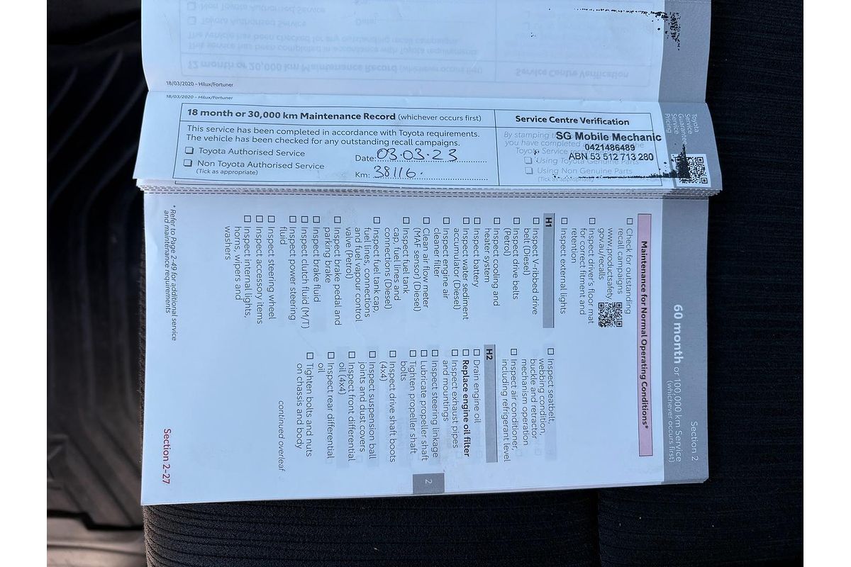 2021 Toyota Hilux SR GUN126R 4X4