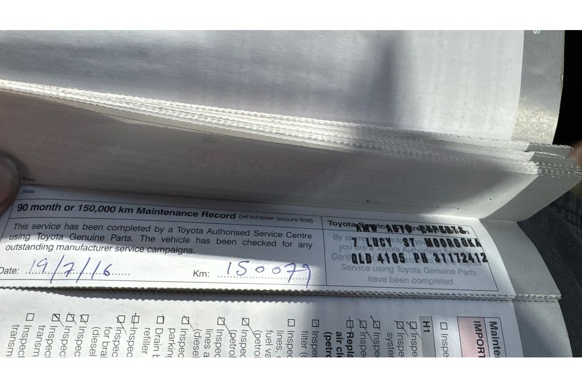 2011 Toyota Landcruiser Prado GXL KDJ150R