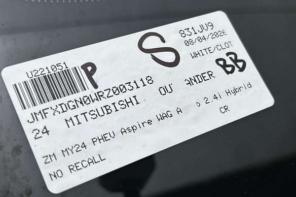 2024 Mitsubishi Outlander PHEV Aspire ZM thumb-23