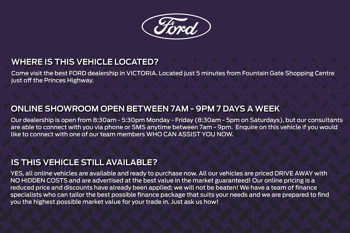 2021 Ford Ranger XLT Hi-Rider PX MkIII Rear Wheel Drive 3.2L