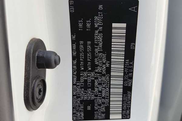 2019 Toyota SIENNA SE Premium