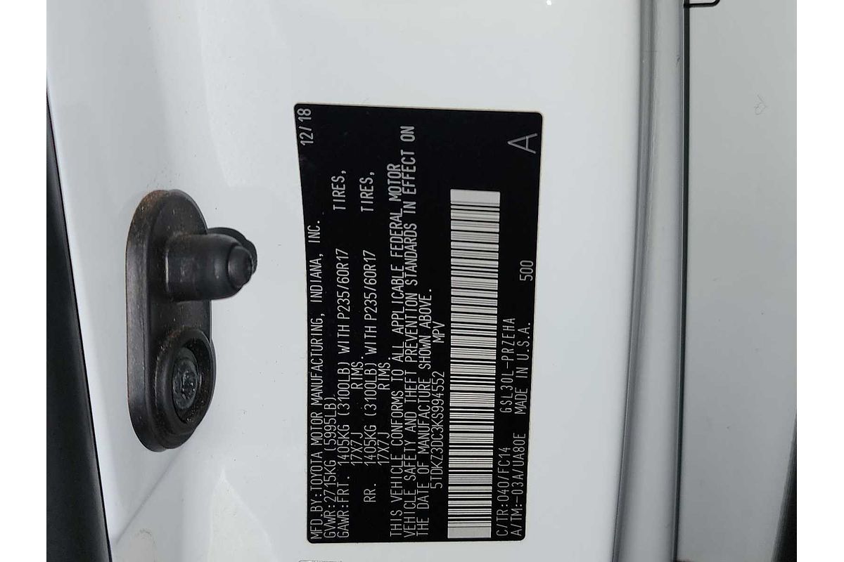 2019 Toyota SIENNA LE