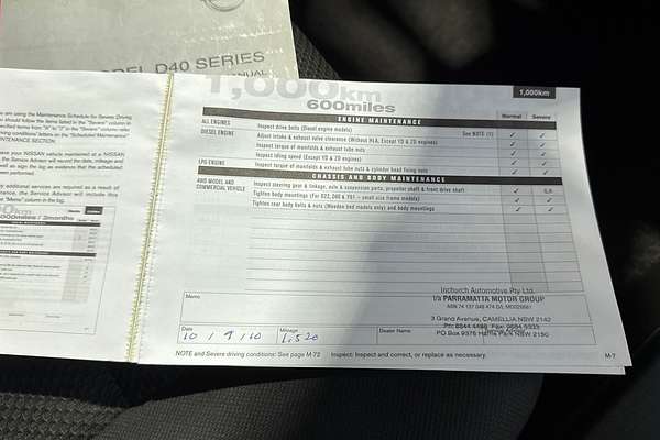 2010 Nissan Navara ST D40 4X4