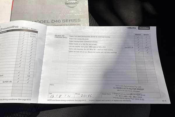 2010 Nissan Navara ST D40 4X4