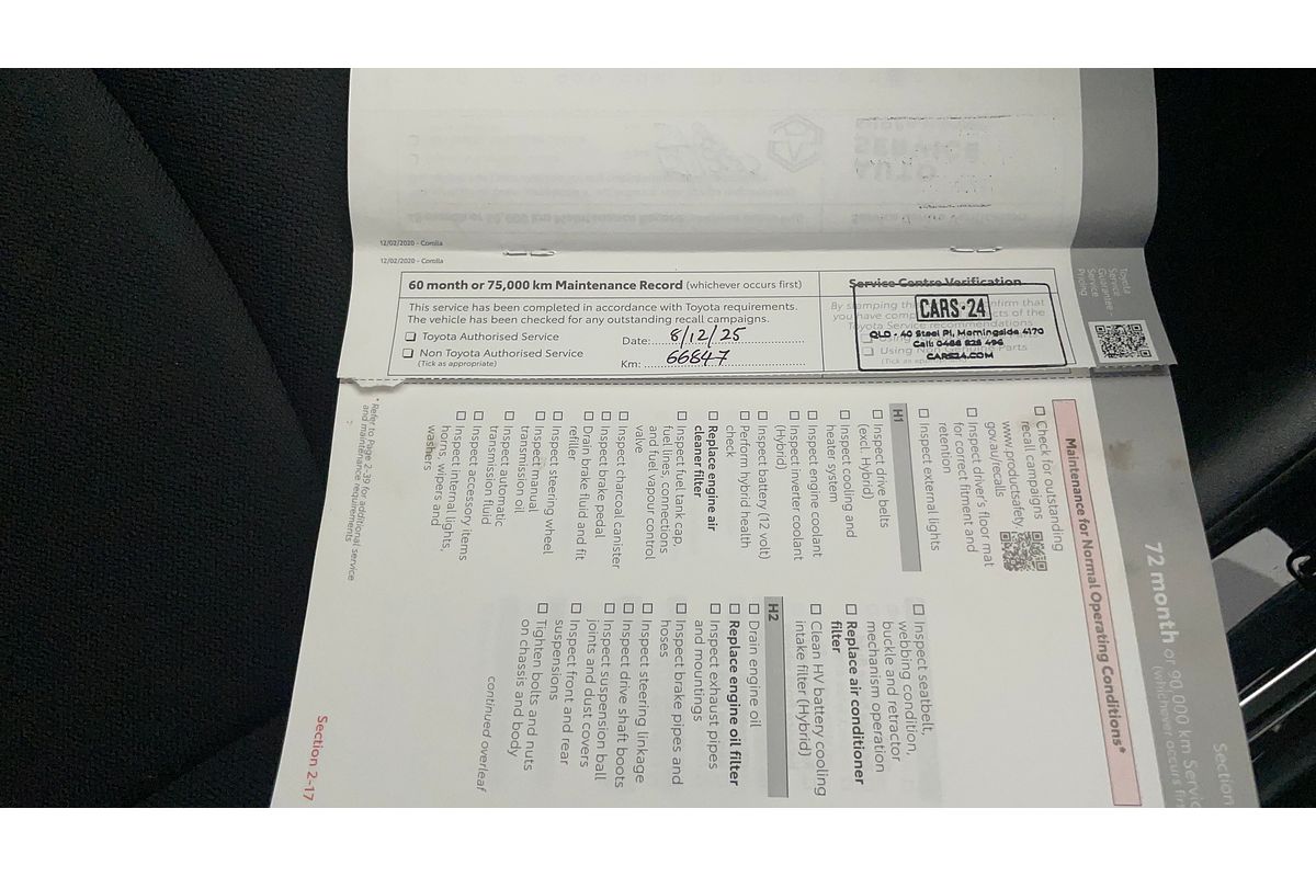 2021 Toyota Corolla Ascent Sport Hybrid ZWE211R