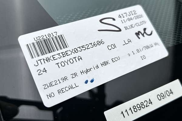 2024 Toyota Corolla ZR Hybrid ZWE219R