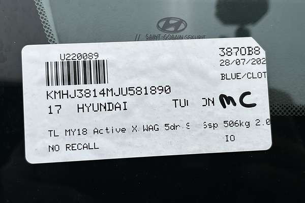 2017 Hyundai Tucson Active X TL