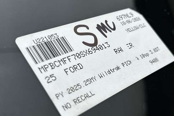 2025 Ford Ranger Wildtrak 4X4 3.0L