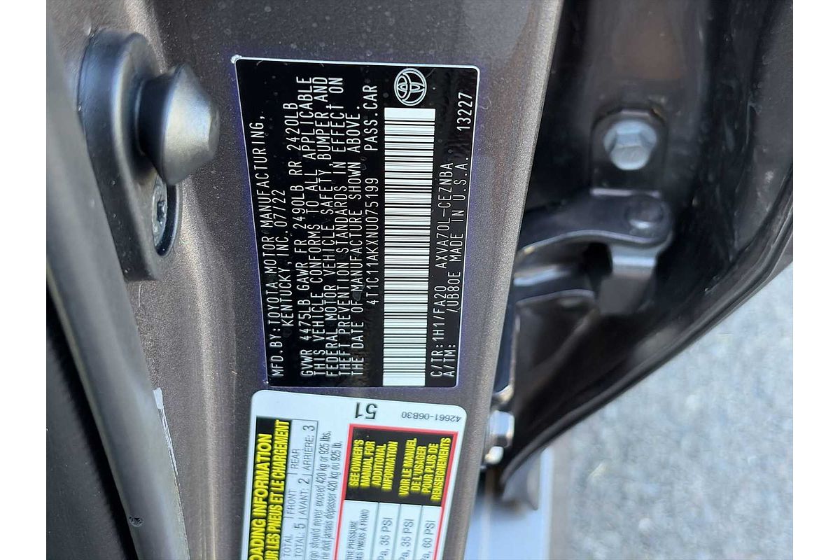 2022 Toyota Camry LE