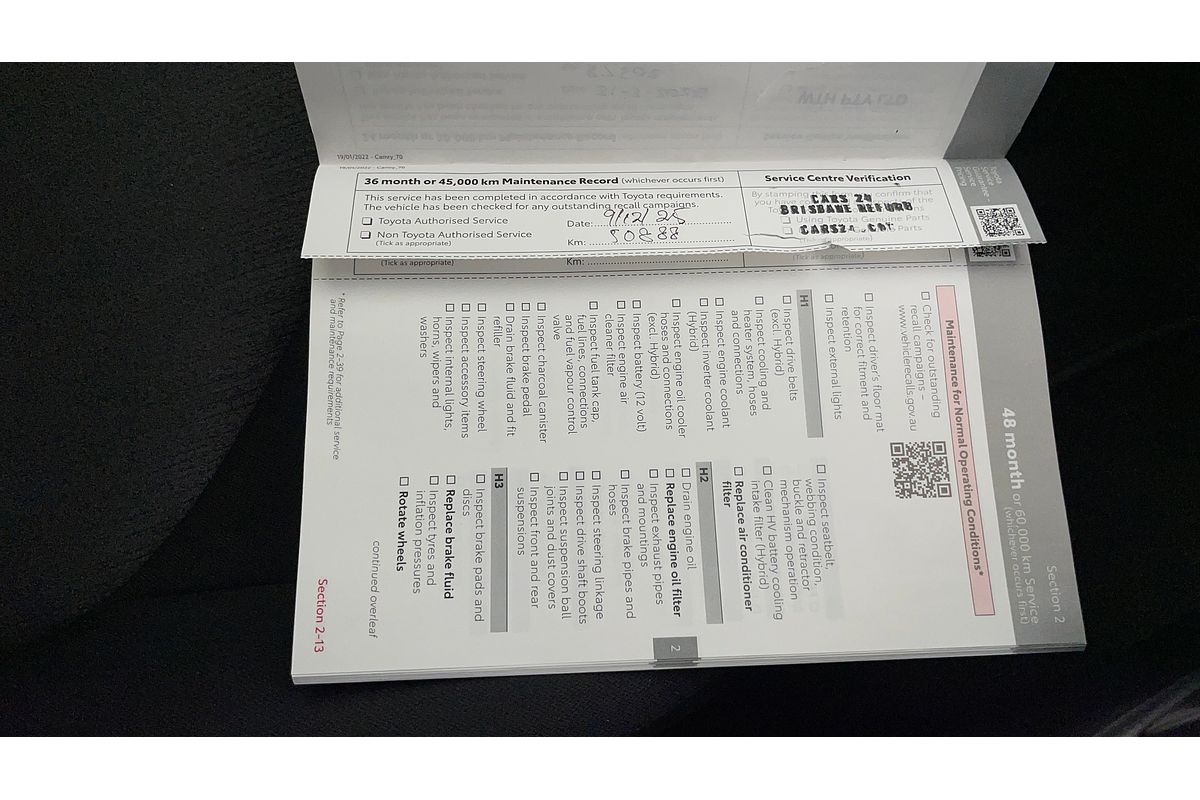 2022 Toyota Camry Ascent AXVA70R