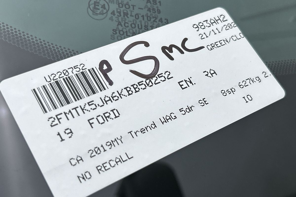 2019 Ford Endura Trend CA