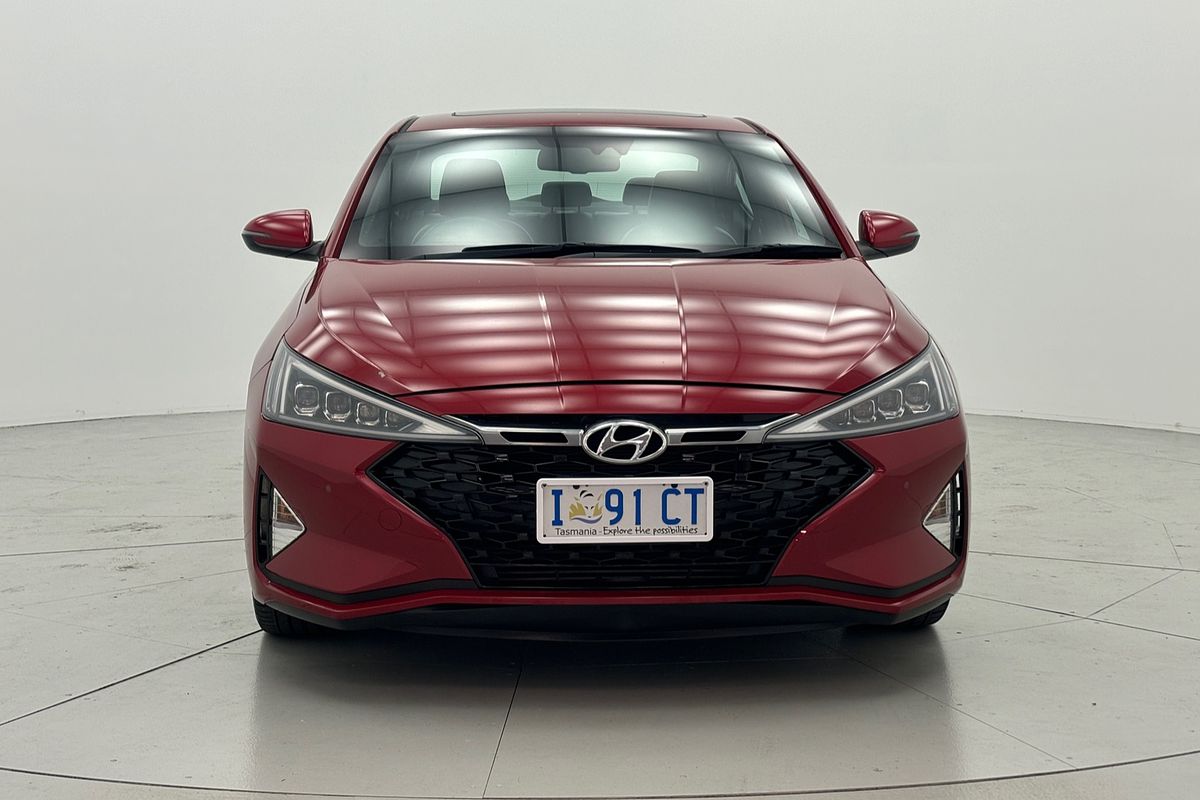 2019 HYUNDAI ELANTRA SPORT PREMIUM (RED) 7 SP AUTO DUAL CLUTCH 4D SEDAN T4 2019 HYUNDAI ELANTRA SPORT PREMIUM (RED) 7 SP AUTO DUAL CLUTCH 4D SEDAN T4