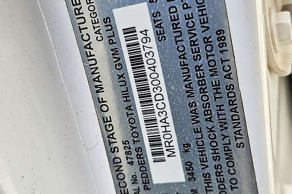 2017 Toyota Hilux SR5 GUN126R 4X4