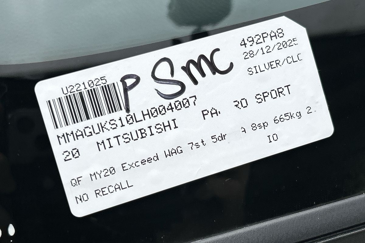 2020 Mitsubishi Pajero Sport Exceed QF