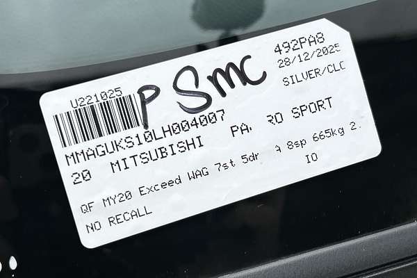 2020 Mitsubishi Pajero Sport Exceed QF