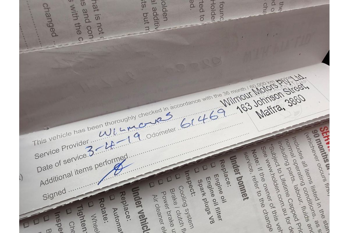 2016 Holden Commodore SV6 Black VF Series II