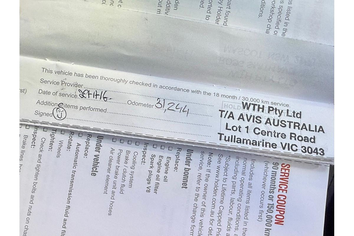 2015 Holden Caprice V WN Series II