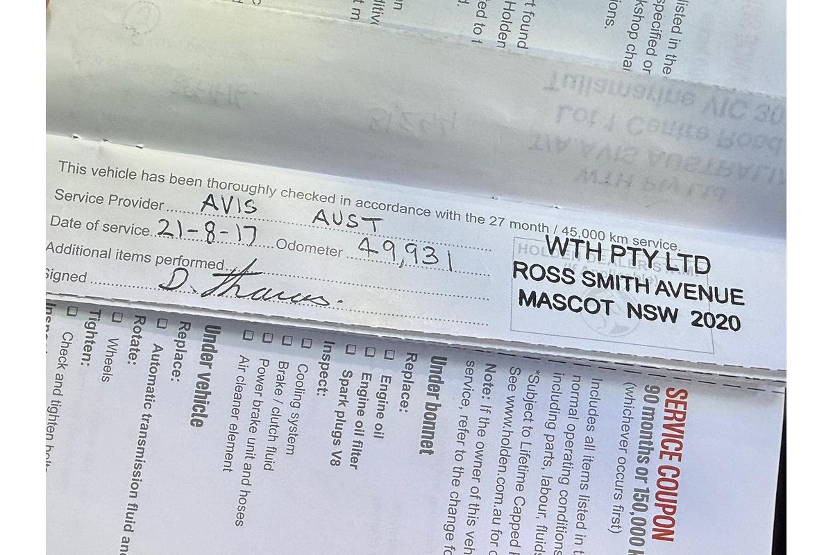 2015 Holden Caprice V WN Series II