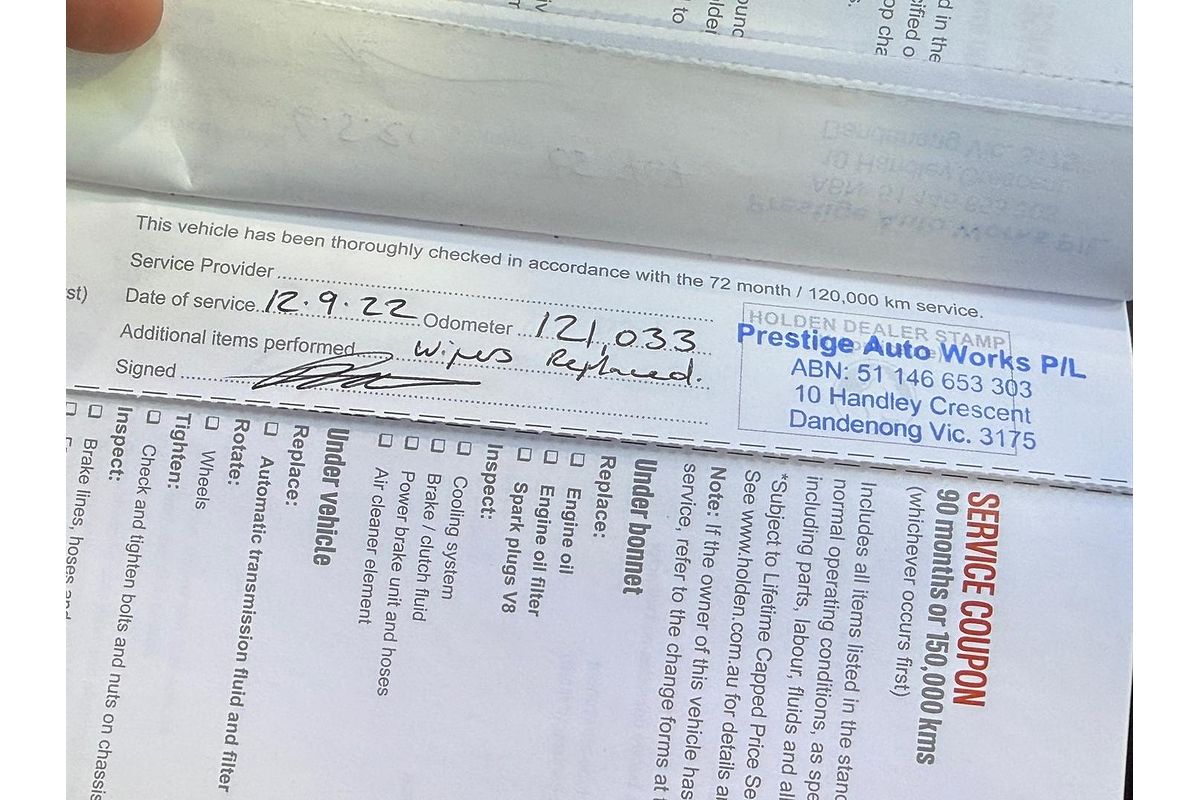 2015 Holden Caprice V WN Series II