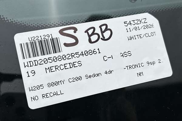 2019 Mercedes-Benz C-Class C200 W205 thumb-23