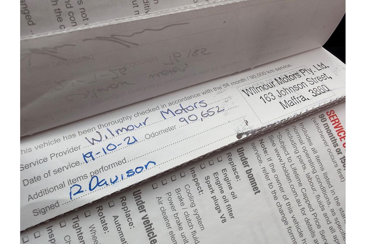 2016 Holden Commodore SV6 Black VF Series II