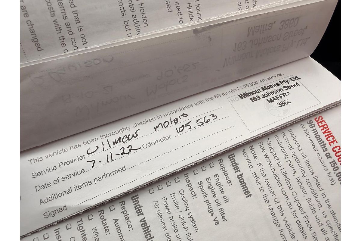 2016 Holden Commodore SV6 Black VF Series II