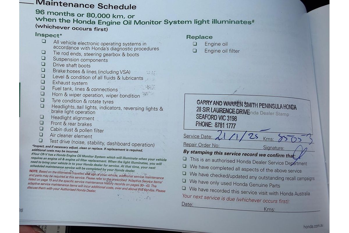 2018 Honda CR-V VTi-L RW