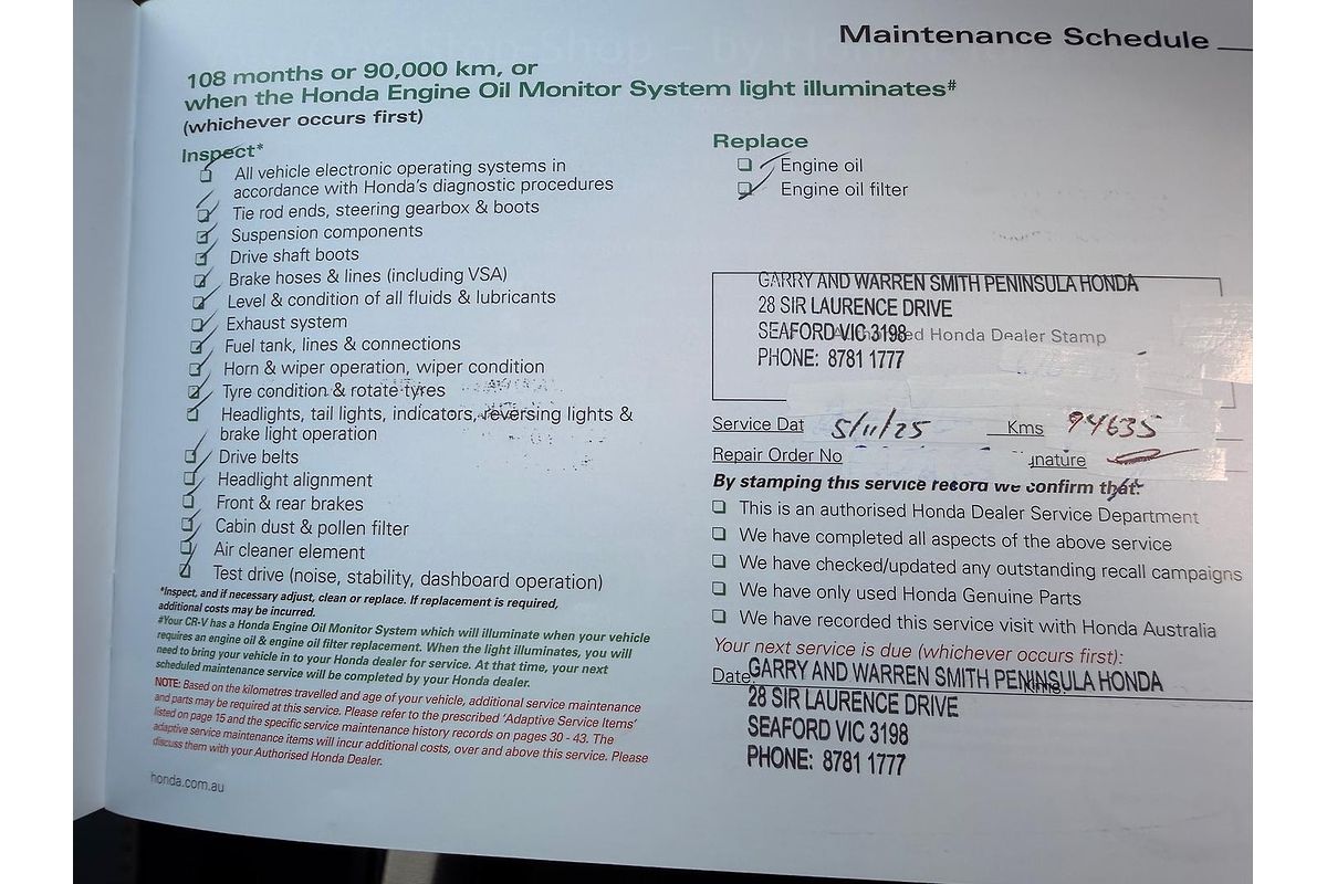 2018 Honda CR-V VTi-L RW