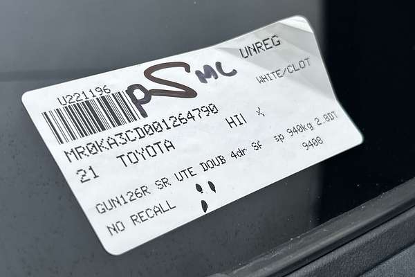 2021 Toyota Hilux SR GUN126R 4X4 thumb-22