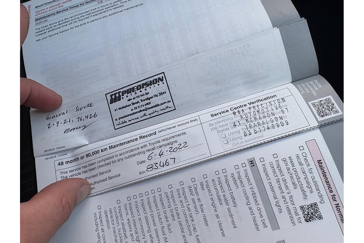 2016 Toyota Fortuner GXL GUN156R