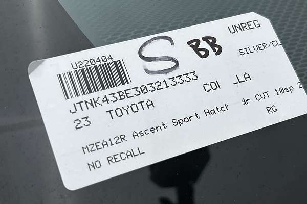 2023 Toyota Corolla Ascent Sport MZEA12R thumb-23