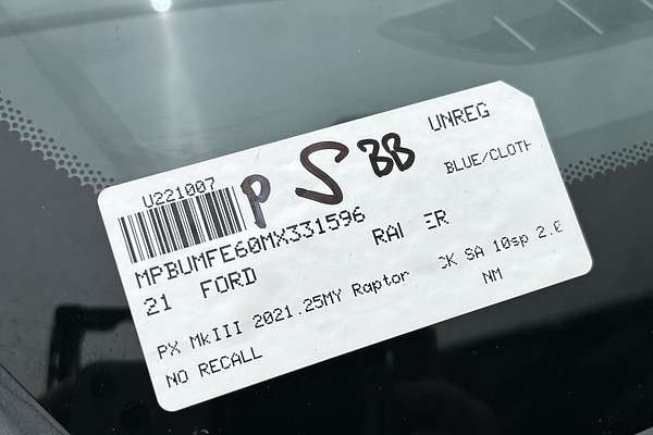 2021 Ford Ranger Raptor PX MkIII 4X4 2.0L thumb-23