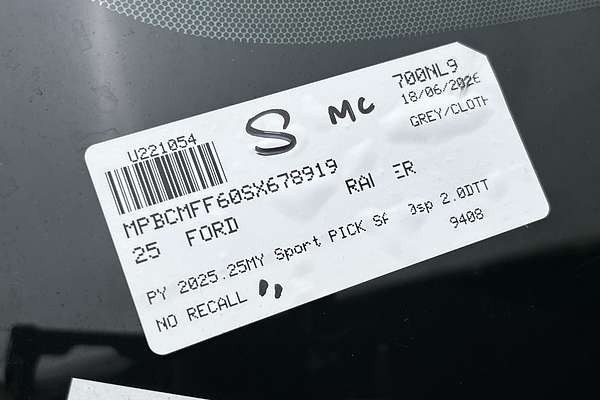 2025 Ford Ranger Sport 4X4 2.0L thumb-23