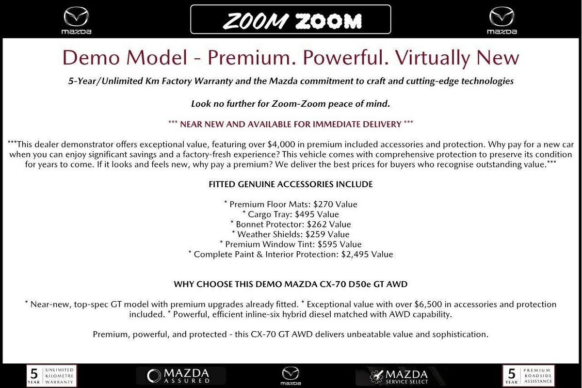 2024 Mazda CX-70 D50e GT KJ