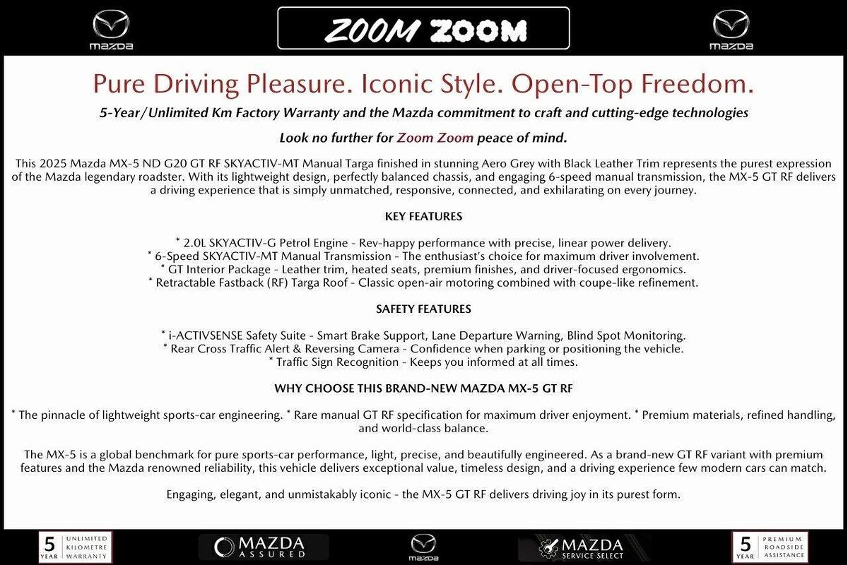 2025 Mazda MX-5 G20 GT ND