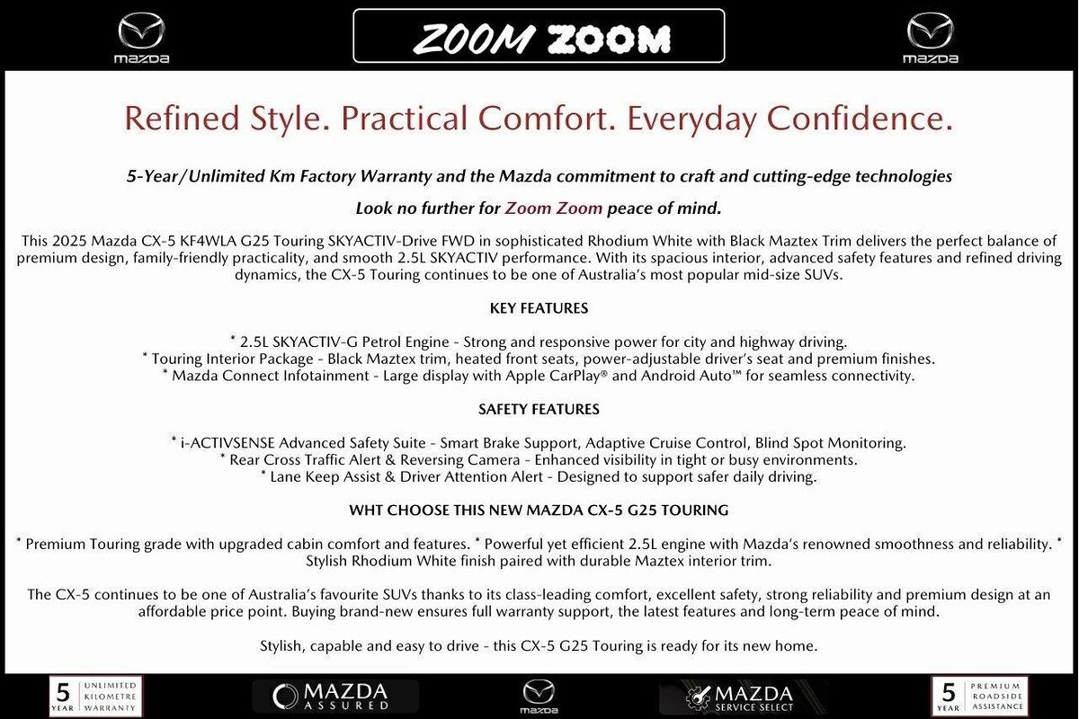 2025 Mazda CX-5 G25 Touring KF Series