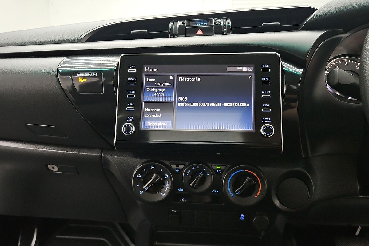 2022 Toyota Hilux Workmate TGN121R Rear Wheel Drive