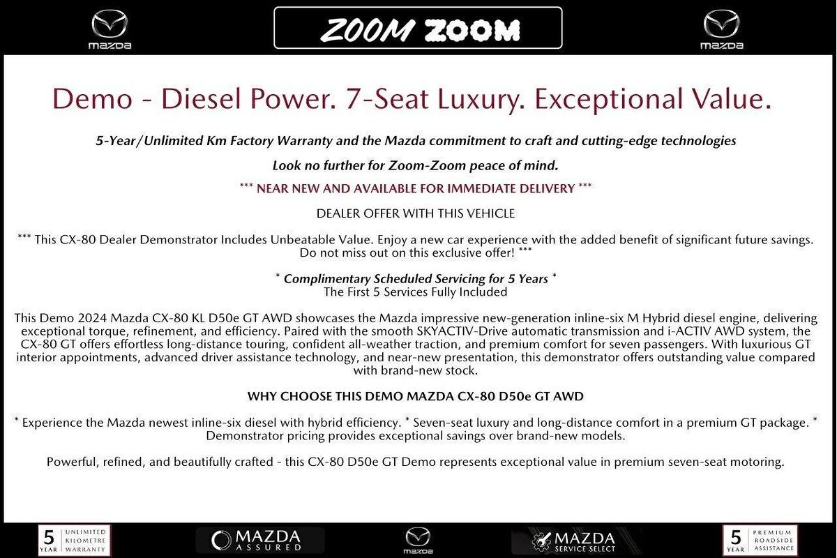 2024 Mazda CX-80 D50e GT KL