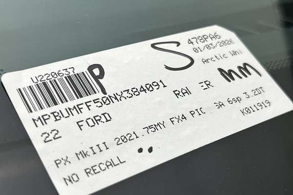 2022 Ford Ranger FX4 PX MkIII 4X4 3.2L thumb-23