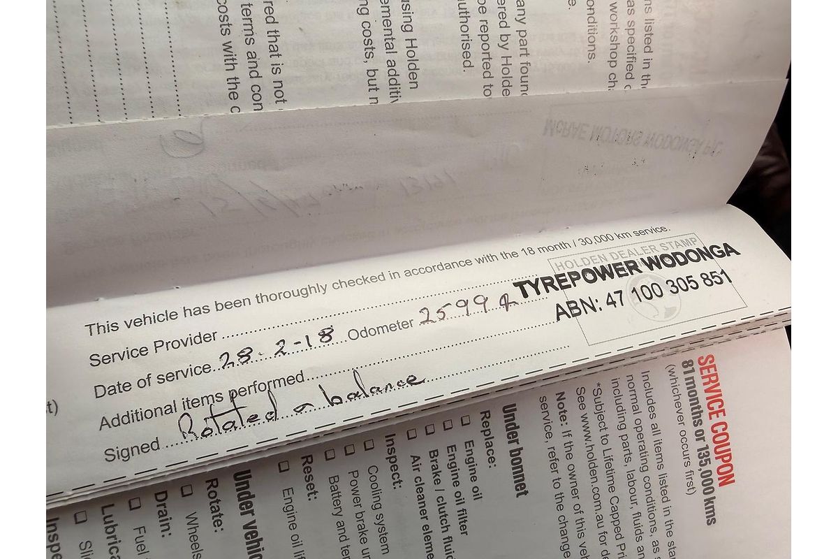 2016 Holden Trailblazer LTZ RG