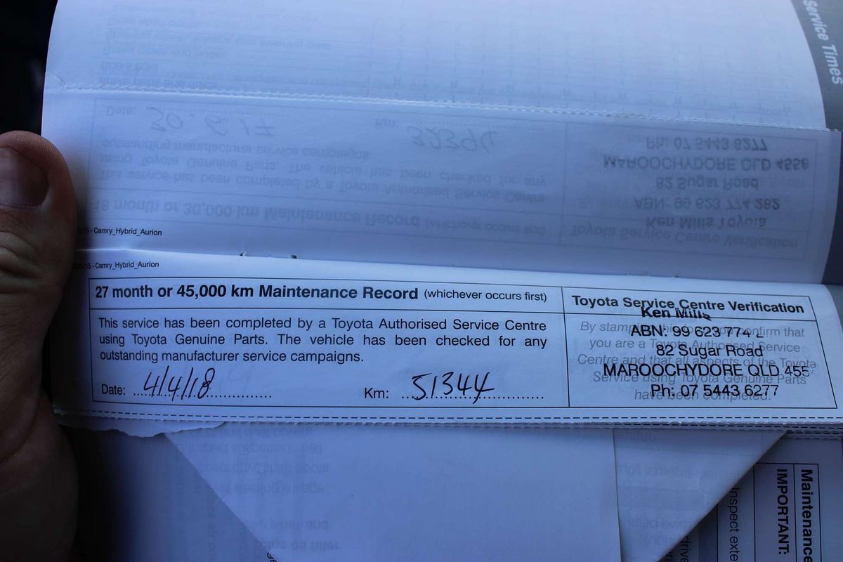 Camry L4 Altise 2.5L Petrol Automatic Sedan 3A15920 001