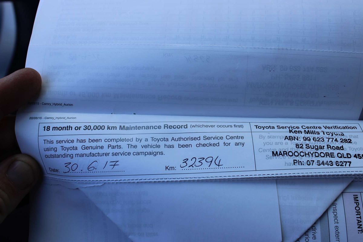 Camry L4 Altise 2.5L Petrol Automatic Sedan 3A15920 001