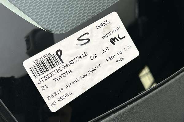 2021 Toyota Corolla Ascent Sport Hybrid ZWE211R thumb-23