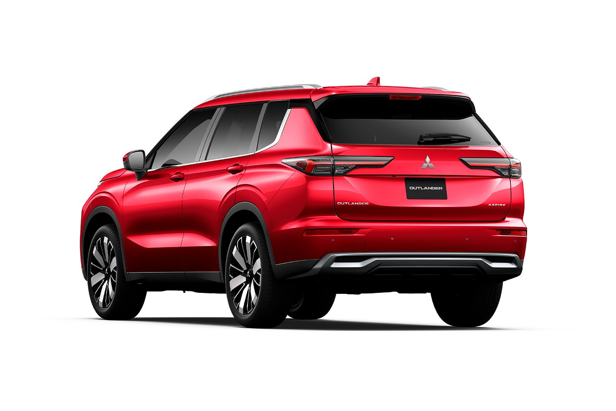 Red Outlander Rear 2025 Mitsubishi Outlander Aspire in RED DIAMOND | Demo SUV | Stock ...