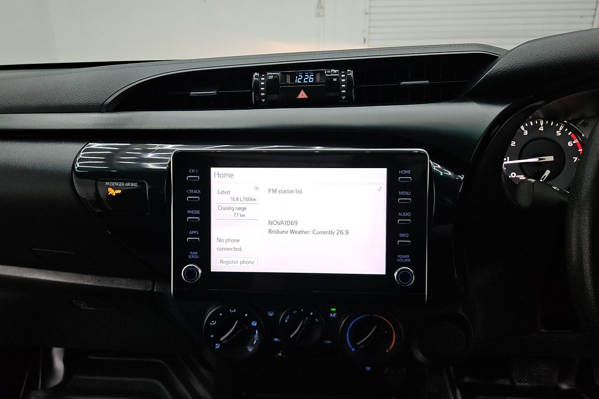 2020 Toyota Hilux Workmate TGN121R Rear Wheel Drive