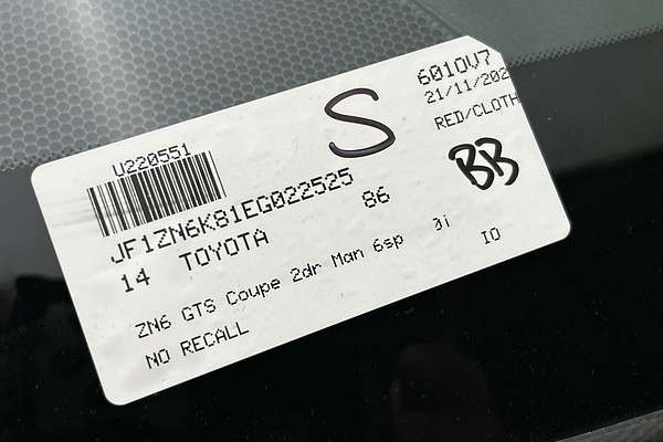 2014 Toyota 86 GTS ZN6 thumb-23