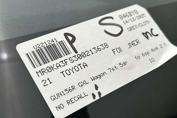 2021 Toyota Fortuner GXL GUN156R thumb-23